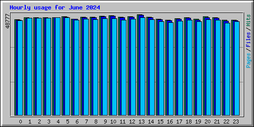 Hourly usage for June 2024